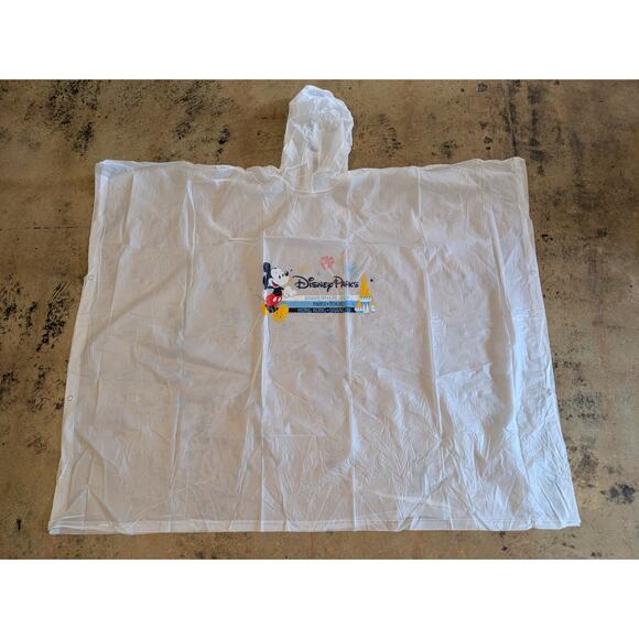 Disney Parks Mickey Mouse Clear Rain Poncho Adult And Kid Hood Walt Disney World - Picture 2 of 6